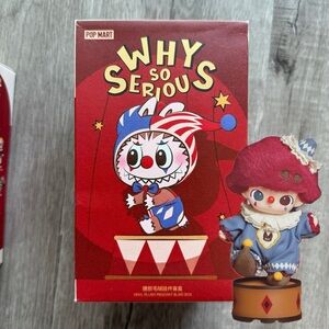 Pop Mart Why So Serious Flame Clown Vinyl Face Plush Pendant Keychain WSS Dimoo